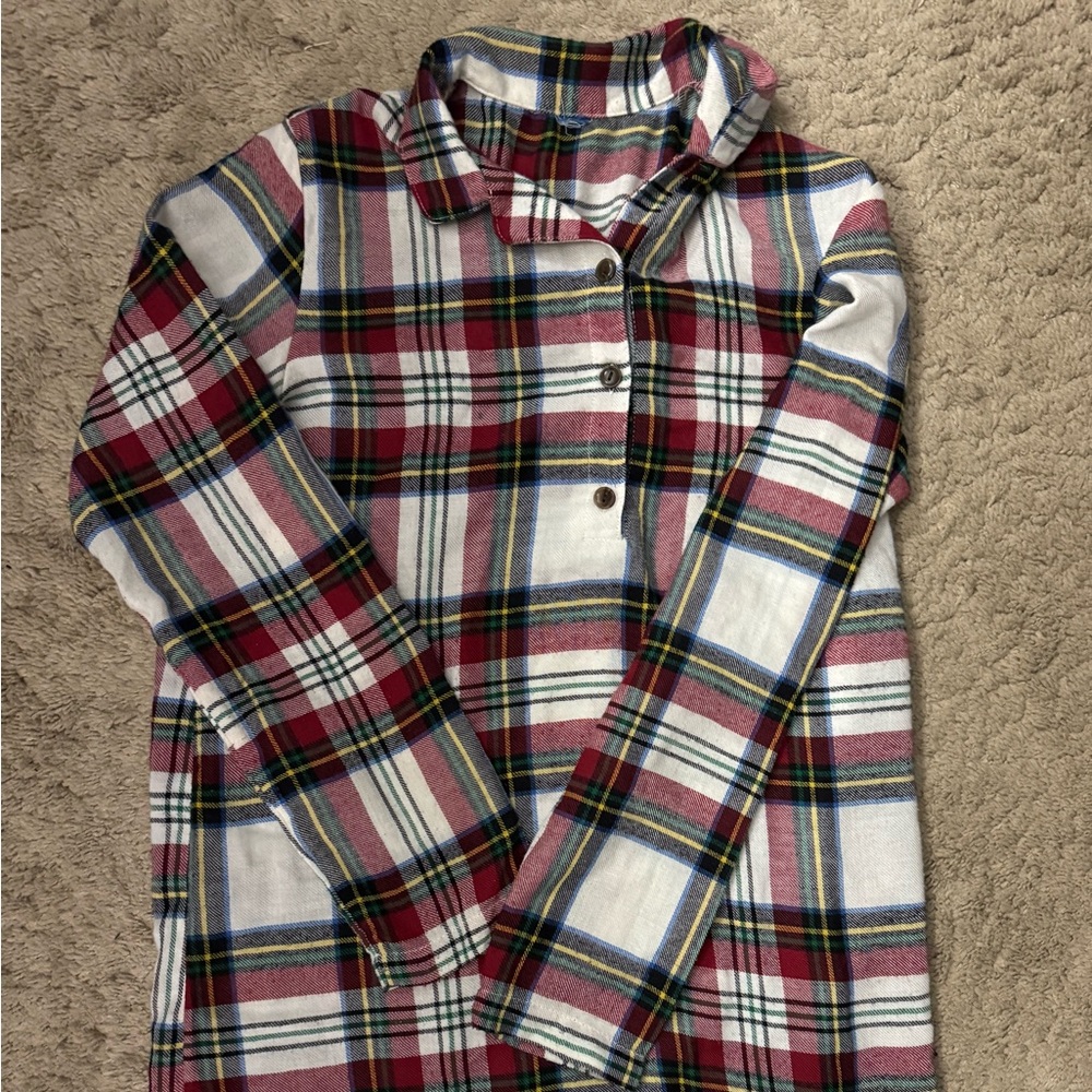 Old navy Youth Girl Sz XL plaid tartan nightgown